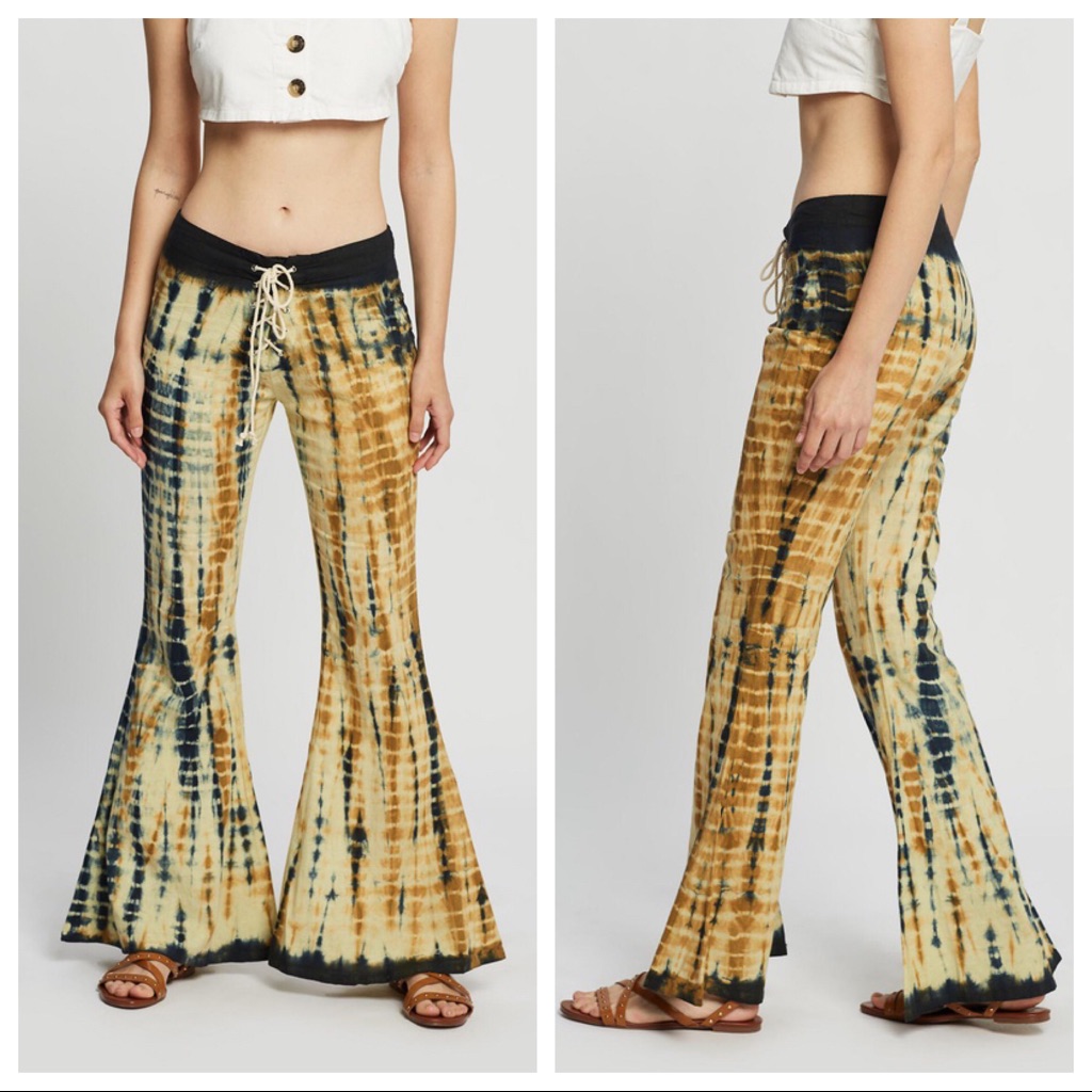 Free People Lenni Label Jimi Flared Pants Z301-1
